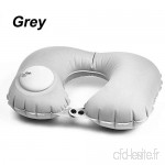 WHuu U Shape Inflatable Travel Pillow Neck Pillow Car Head Rest Air Pillows Cushion for Travel Office Nap Head Rest Air Neck Cushion - B07VDWRG4P